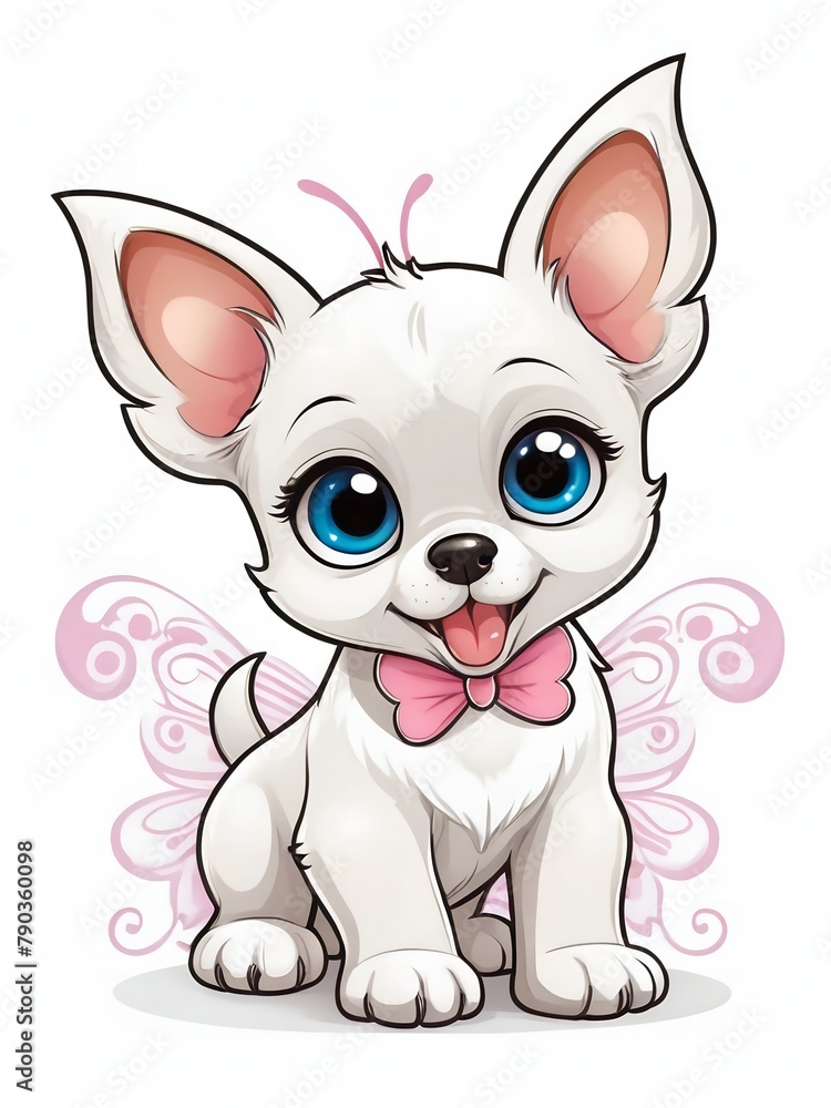 Cute Puppy in cartoon style Cute Puppy in cartoon style