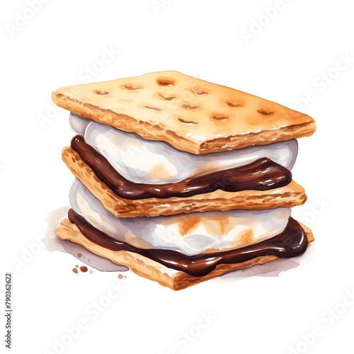 Watercolor Smores 2d Icon photo