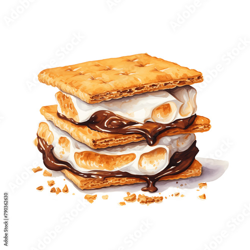 Watercolor Smores 2d Icon