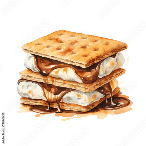 Watercolor Smores 2d Icon