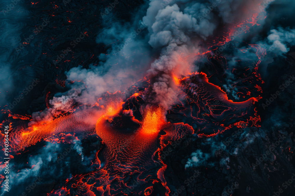 Bubbling lava vulcano magma Bubbling lava vulcano magma