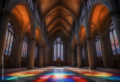 Digital painting an intricate 8k gothic cathedral (7)