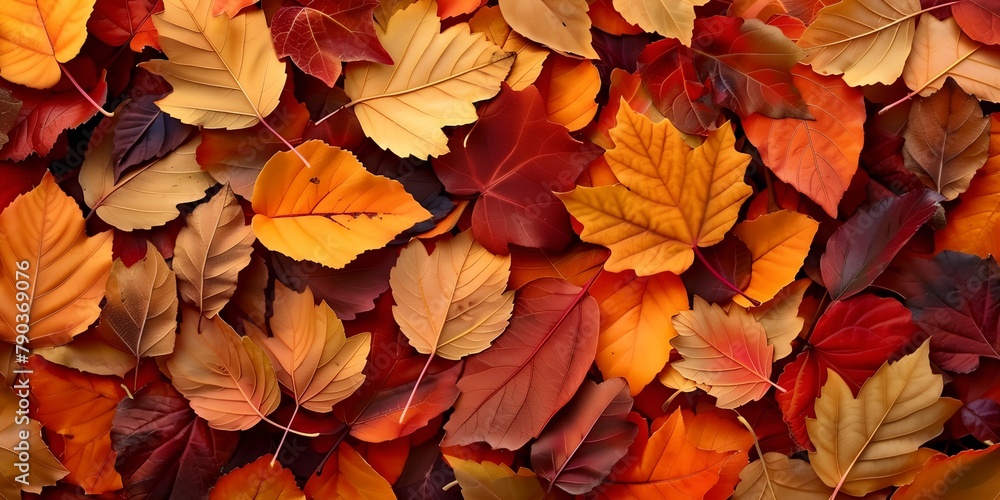 Autumn leaves natural colorful background
