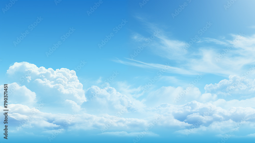 blue sky with clouds