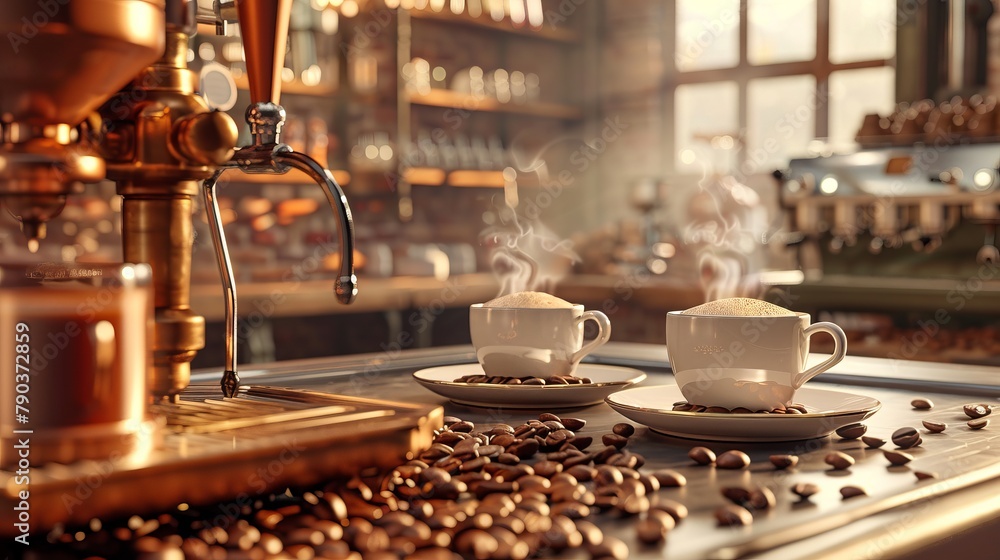 the concept of International Coffee Day, top view. background for designer for international coffee day. Festive and inviting banner mockup for International Coffee Day with copy space for text the concept of International Coffee Day, top view. background for designer for international coffee day. Festive and inviting banner mockup for International Coffee Day with copy space for text