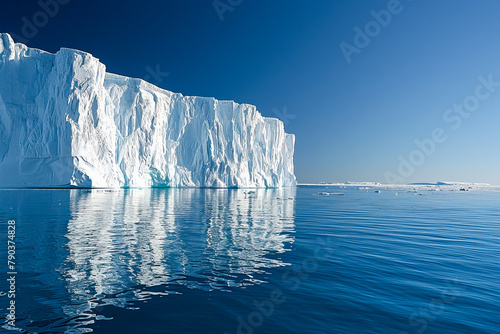 Melting iceberg in arctic waters