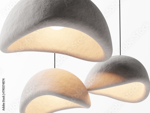 Japandi Pendant Lamp 3D Realistic