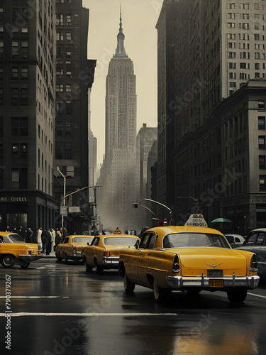 Vintage travel poster of New York © gmstockstudio