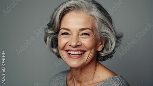 Portrait of Graceful Mid Aged Senior Woman