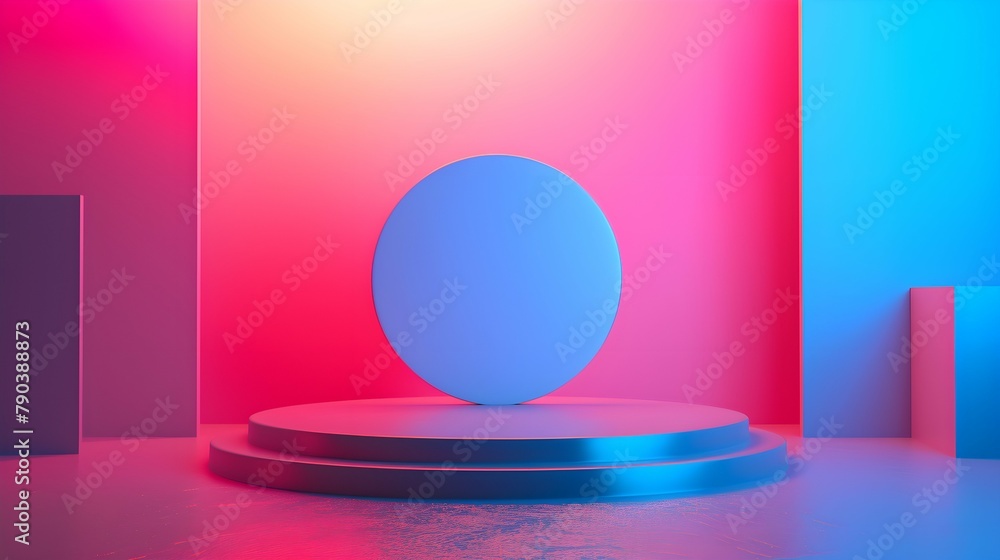 luxury colourful neon abstract elegant Platform podium background shapes and curtains Geometric product show luxury colourful neon abstract elegant Platform podium background shapes and curtains Geometric product show