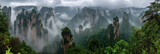 Mystic Pillars of Zhangjiajie National Forest Park, China