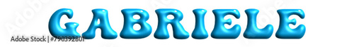 
Gabriel - light blue color - name - three-dimensional effect tubular writing - Vector graphics - Word for presentations, greetsabrinaings, banners, card, prints, cricut, silhouette, sublimation