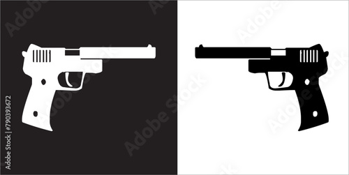 IIlustration Vector graphics of Pistol icon