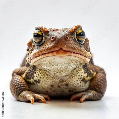 toad isolated on white. generative AI