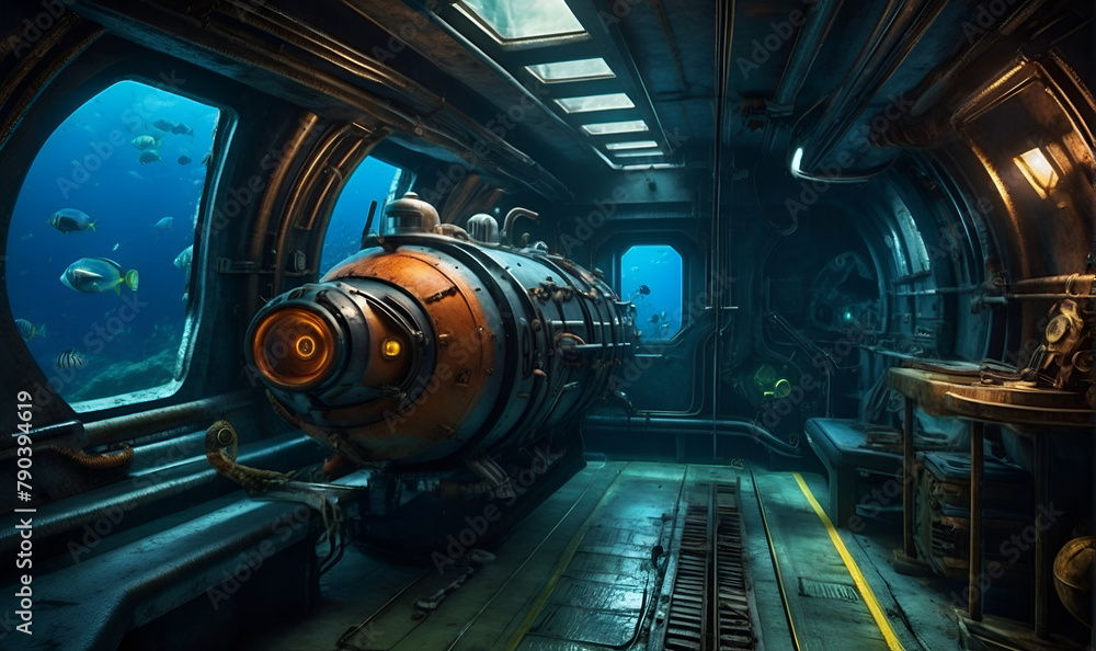 Deep Ocean Exploration Apparatus, Bathyscaphe. Deep Ocean Exploration Apparatus, Bathyscaphe.