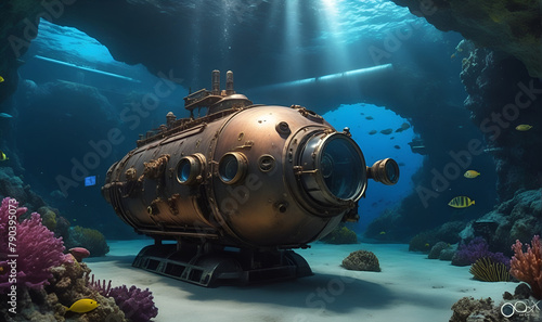 Deep Ocean Exploration Apparatus, Bathyscaphe. © A_A88