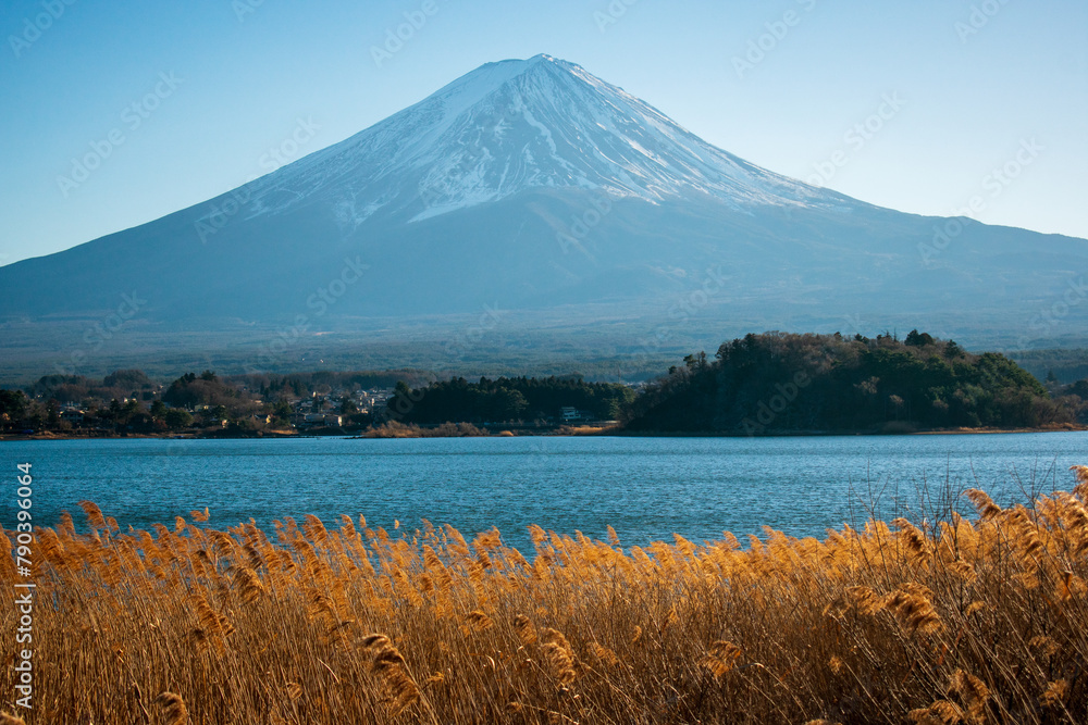 Fototapeta premium Spectacular view of Mount Fuji during winter, Japan
