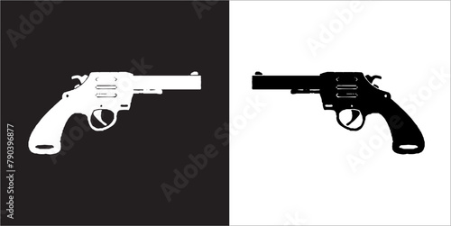 IIlustration Vector graphics of Pistol icon