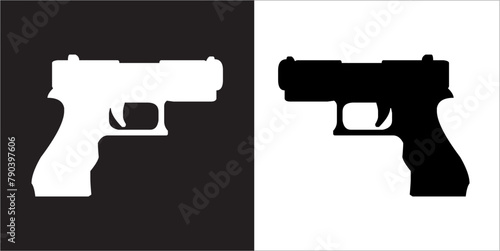 IIlustration Vector graphics of Pistol icon