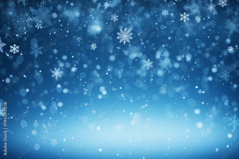 snowflakes are falling beautiful winter Christmas. AI-Generated Image