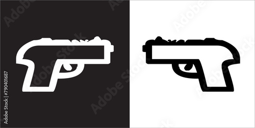 IIlustration Vector graphics of Pistol icon