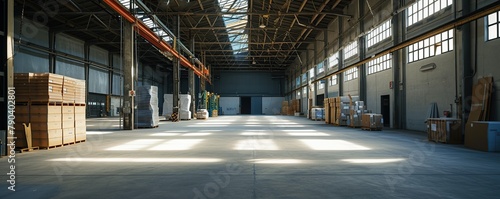 Empty buildings can be used as showrooms or garages