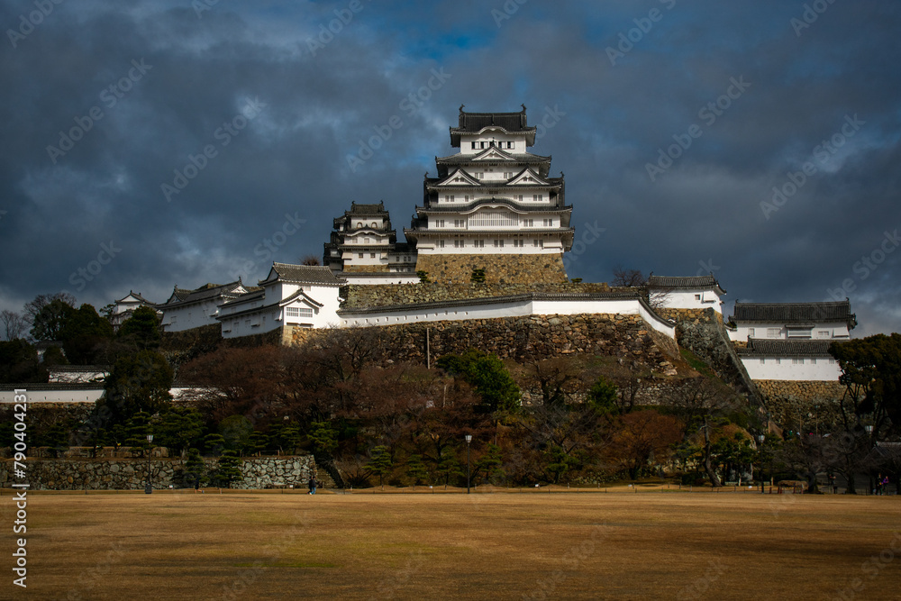 castle, japan, architecture, asia, temple, building, japanese, ancient, sky, landmark, samurai, travel, osaka, palace, culture, tower, old, traditional, heritage, oriental, religion, history, wall