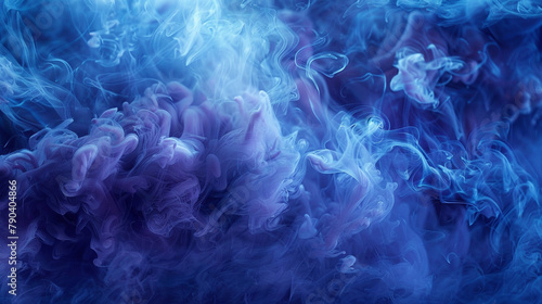 Velvety tendrils of plum smoke twirling against a backdrop of cobalt blue, imbuing the night with a sense of regal elegance and poetic grace. 