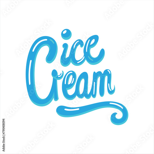 Delicious Ice Cream Typography Design