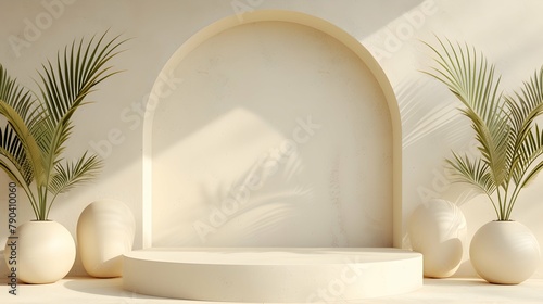 luxury abstract elegant Platform podium background shapes and curtains Geometric product show