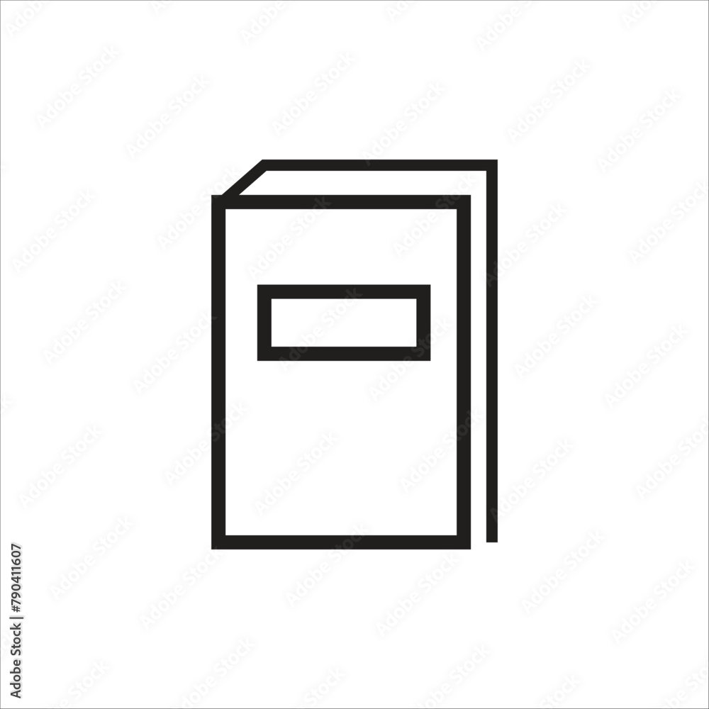 book vector icon line template new book vector icon line template new