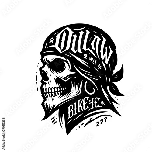gangster; outlaw silhouette, people in graffiti tag, hip hop, street art typography illustration.