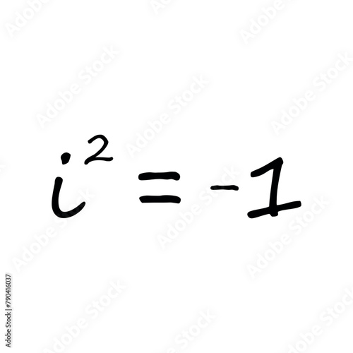 Square imaginary number equal minus one in mathematics.