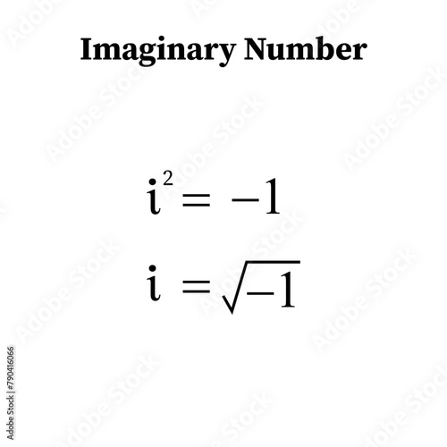 Square imaginary number equal minus one in mathematics.