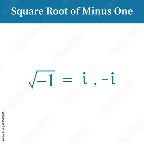 Square imaginary number equal minus one in mathematics.