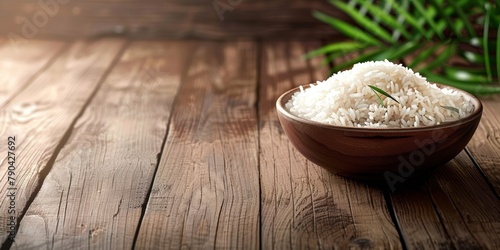 boiled rice with herbs Generative AI