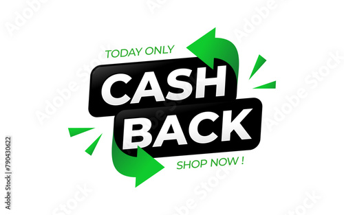 Cash back design for banner, flyer, poster or website design