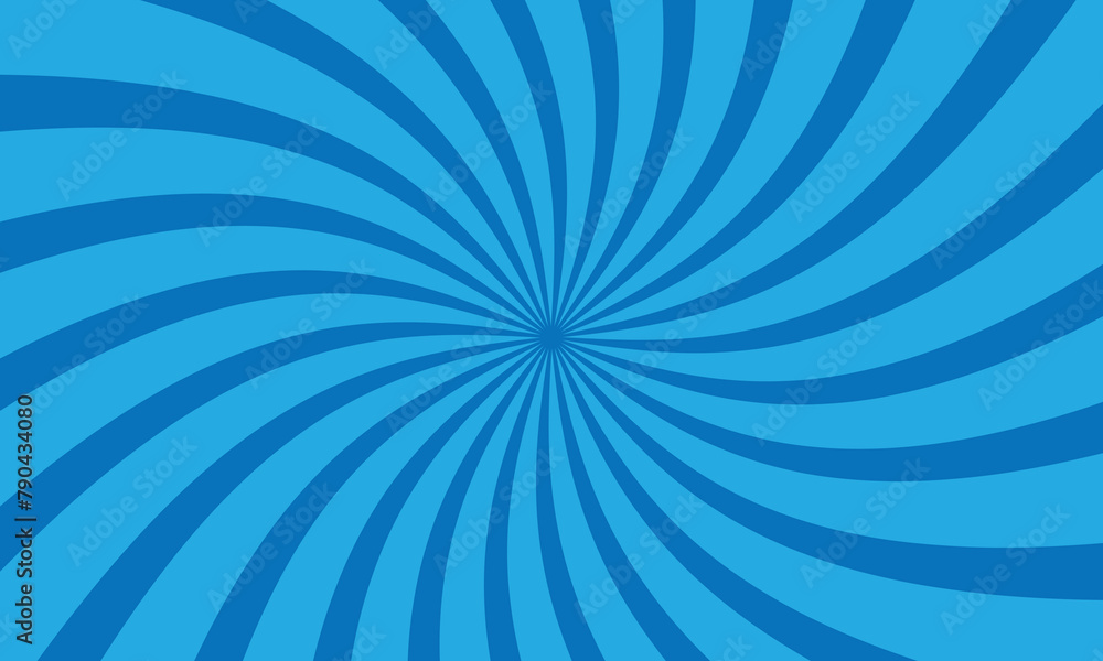 Blue sunburst twist background. Vector Illustration Blue sunburst twist background. Vector Illustration