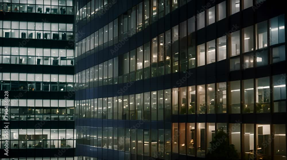 Nighttime Hustle: Close-Up View of Dedicated Workers in a Corporate Office Building
Nighttime Hustle: Close-Up View of Dedicated Workers in a Corporate Office Building