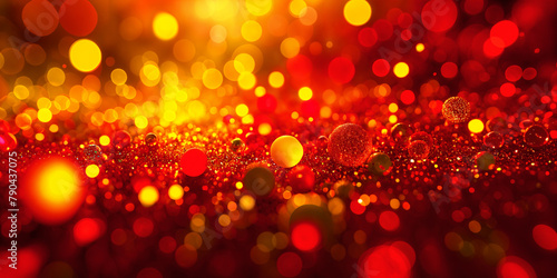 An illustration of bokeh, which is the aesthetic effect of light diffraction, often seen as out of focus points in illustrationy.