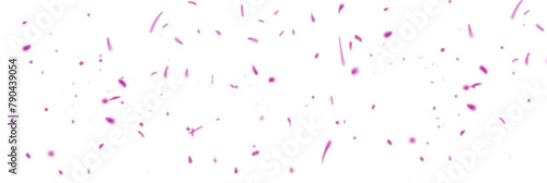 Purple glowing sparkles on transparent background. photo