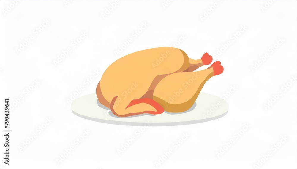 鶏肉 イラスト 白背景 鶏肉 イラスト 白背景