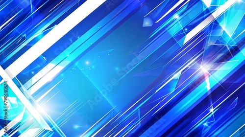 Abstract futuristic background in concept of cobalt