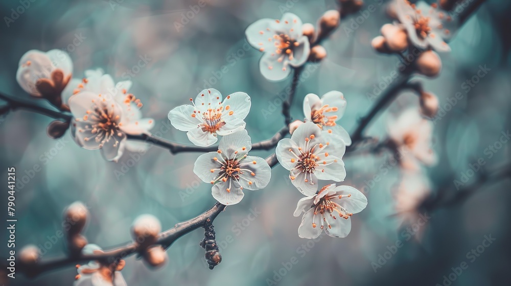 Beautiful Spring Background With Blooming Tree Flowers On a Sunny Day Beautiful Spring Background With Blooming Tree Flowers On a Sunny Day