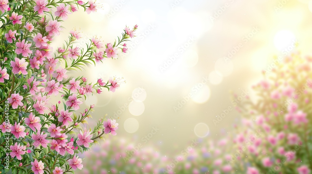 Beautiful Spring Background With Blooming Tree Flowers On a Sunny Day Beautiful Spring Background With Blooming Tree Flowers On a Sunny Day