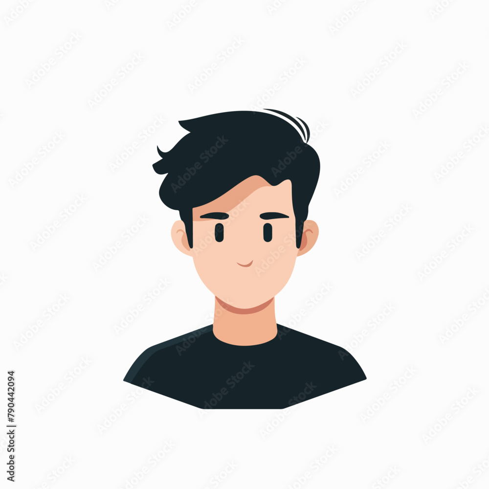 Avatar account in cartoon, doodle style. Image for t-shirt, web, mobile apps and ui. Isolated 2d vector illustration in logo, icon, sketch style, Eps 10. AI Generative