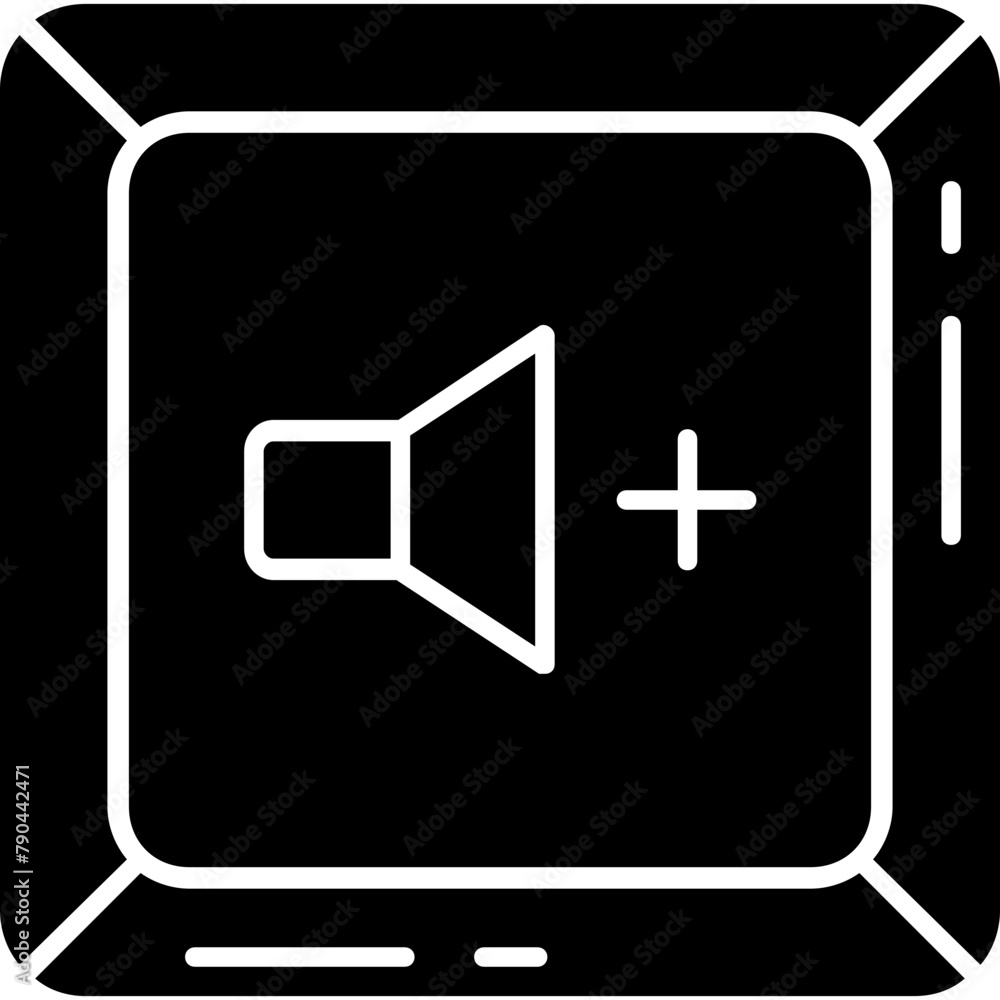 Fototapeta premium Volume up key Icon
