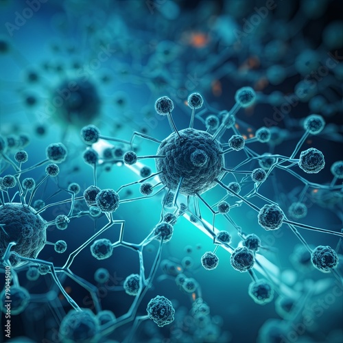 Nanotechnology in Electronics and Medicine, High - tech Background