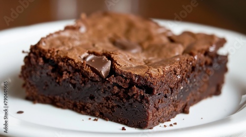 A chocolate cake on a plate