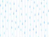 雨＆ストライプ背景A：薄青
